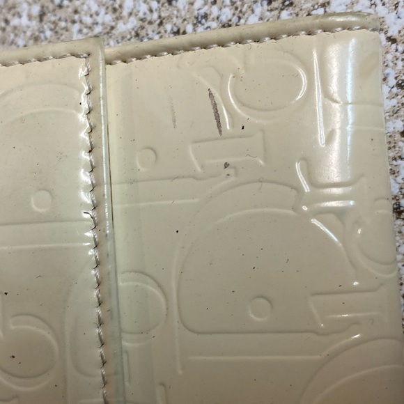 Dior Cream Logo Print Long Wallet - Picture 2 of 16